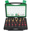 FOLIV 30Pcs Nut And Bolt Thread Checker Sets, 17 Inch & 13 Metric Red & Gold Color