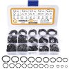 VIGRUE 500Pcs M4-M28 Alloy Steel Circlip Snap Retaining Clip Rings Set
