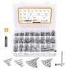 VIGRUE 460pcs Pan Head Philips Wood Screws Sets(Size #4-#12)