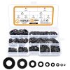 VIGRUE 684Pcs Assorted Flat Washers Set. M2-M12 Size,12 Millimeters,Black Zinc Plated Alloy Steel