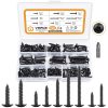 VIGRUE 160Pcs #6#8#10 Truss Head Wood Screw Assortment Kit