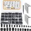VIGRUE 1105Pcs Metric & SAE Set Screw Assortment Kit, M3 to M8 and 1/8-40 to 5/16-18
