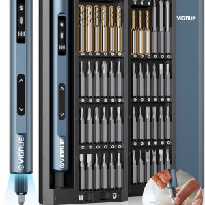 VIGRUE Electric Screwdriver, Mini Precision Screwdriver Multifunction Repair Tool Kit