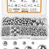 VIGRUE 900Pcs 8 Sizes Bicycle Bearing Ball Assembly Set