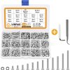 VIGRUE 1110Pcs M3 4-30mm Hexagon Socket Head Screw Kit Sliver