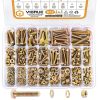 VIGRUE 672PCS Grade 8.8 M4 M5 M6 Metric Bolts Nuts Assortment