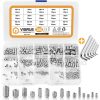 VIGRUE 300Pcs Hex Allen Head Socket Grub Screw Kit,304 Stainless Steel Size(M2.5/M3/M4/M5/M6/M8)