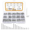 VIGRUE 840Pcs Cylindrical Hexagon Socket Head Cap Screws Kit, Size( M2.5 x 4/6/8/10/12/16/20/25mm )