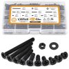VIRGUE 870Pcs Flat Head Phillips Machine Screws