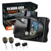 Upgraded RV Door Lock, Keyless Entry RV Door Latch, Remote Control & Integrated Password Keyword, Black