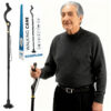 SAGEFLOW Crutches for old Men and Women - Special Balancing Stick, Folding, Portable, Designed for elderly individuals with limited mobility, providing assistance for their walking.